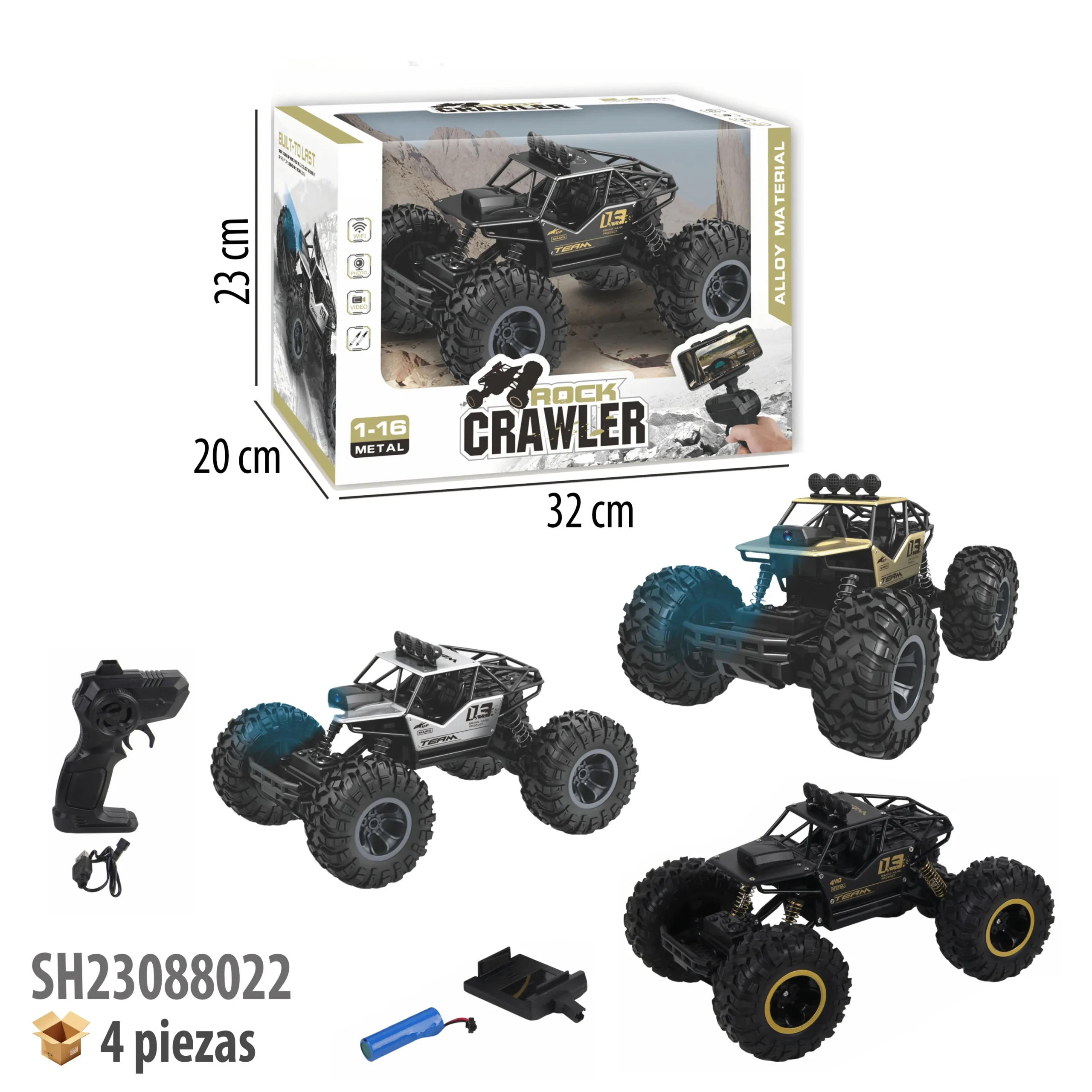 CAMIONETA CON CONTROL REMOTO RECARGABLE