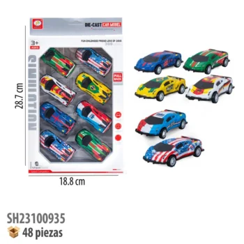 CARRITOS DE METAL 8 PIEZAS