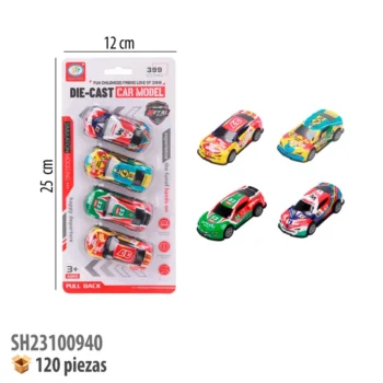 CARRITOS DE METAL 4 PIEZAS