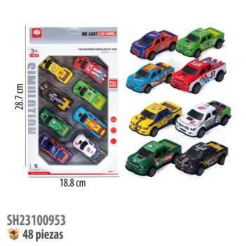 CARRITOS DE METAL 8 PIEZAS