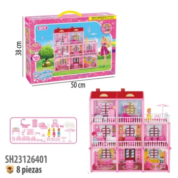 CASA DE MUÑECAS CON ACCESORIOS