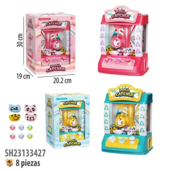 JUEGO ATRAPA PELUCHES CON LUZ Y SONIDO.
