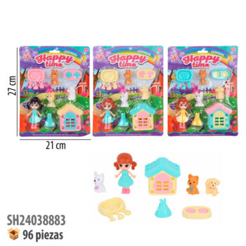 CASA DE MUÑECAS CON ACCESORIOS