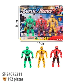 FIGURAS DE ACCION 3 PIEZAS