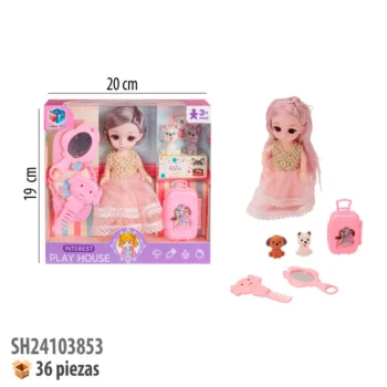 MUÑECA CON ACCESORIOS