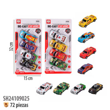 CARRITOS DE METAL 4 PIEZAS