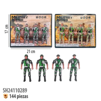 SOLDADOS 4 PIEZAS