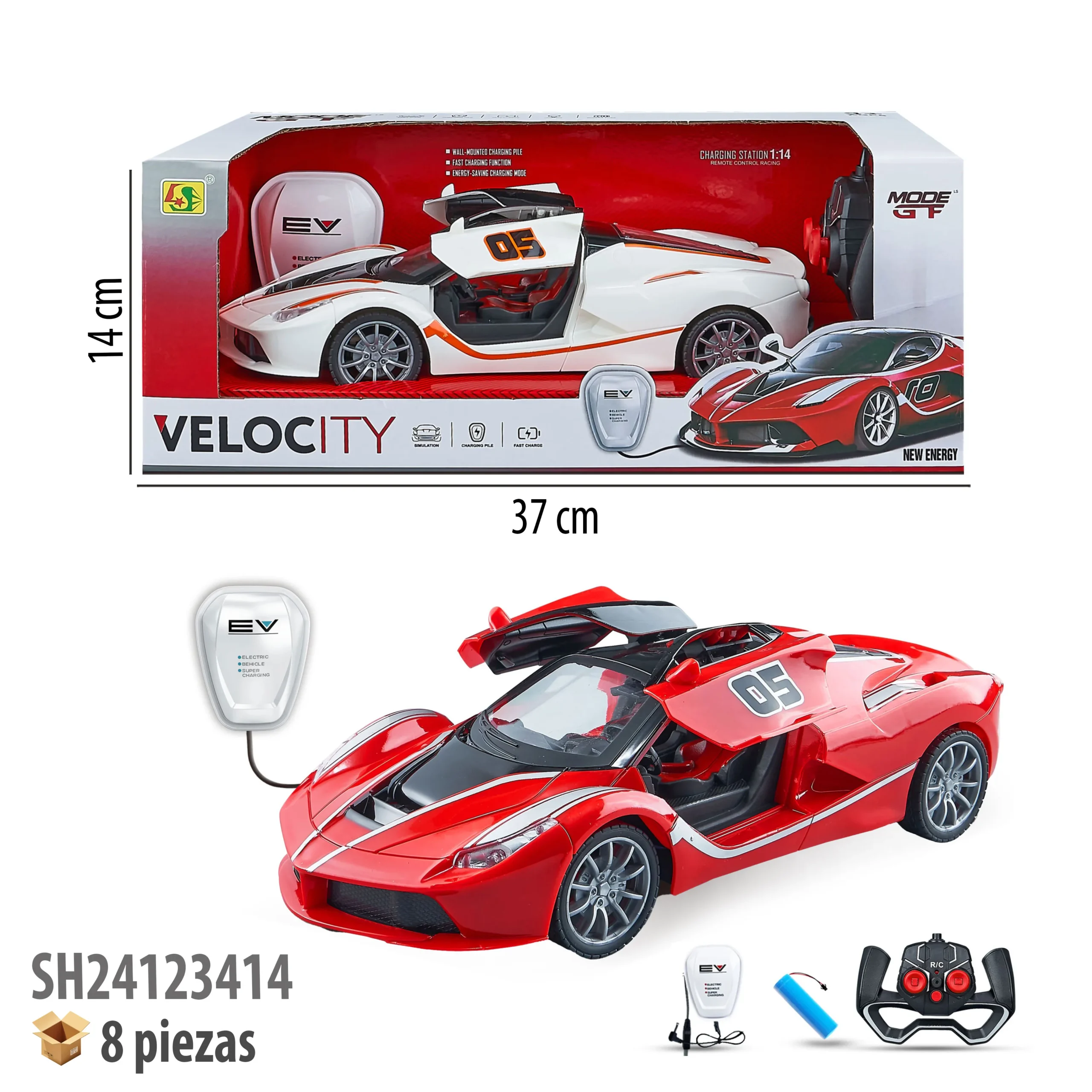 CARRO CON CONTROL REMOTO RECARGABLE