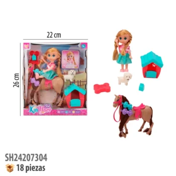 MUÑECA CON ACCESORIOS