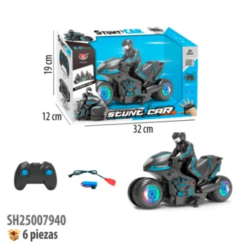MOTOCICLETA CON CONTROL REMOTO RECARGABLE