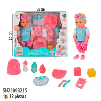 MUÑECA  CON SONIDO Y ACCESORIOS