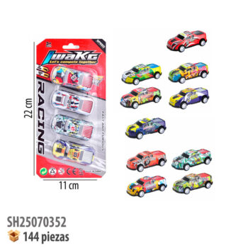 CARRITOS DE METAL 4 PIEZAS