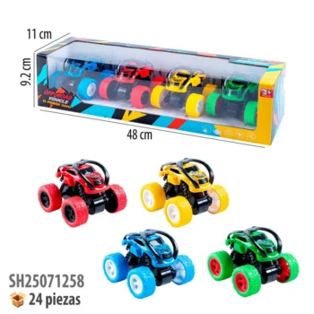 CARROS FRICCION 4 PIEZAS