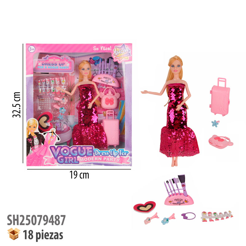 MUÑECA CON ACCESORIOS