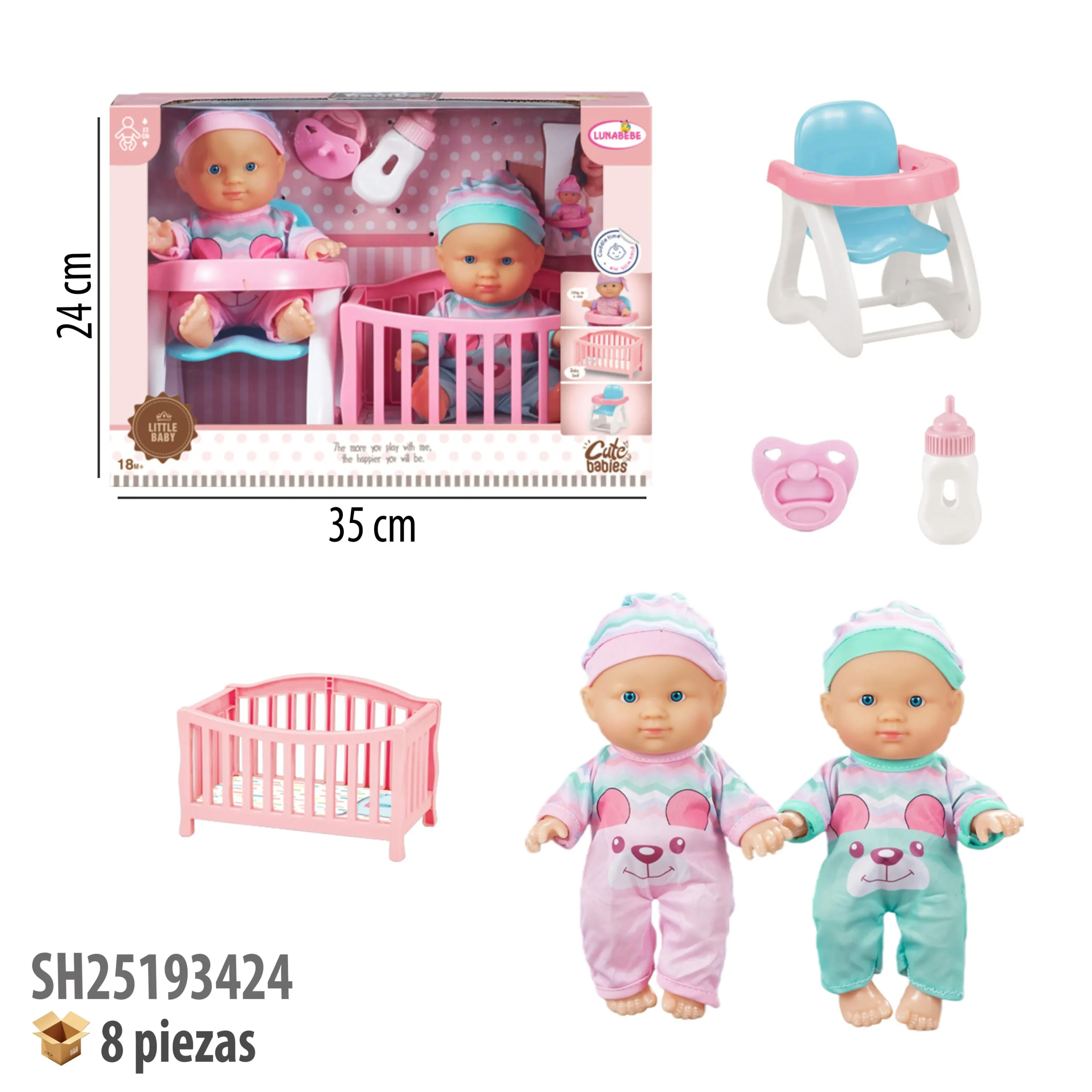 MUÑECA CON ACCESORIOS