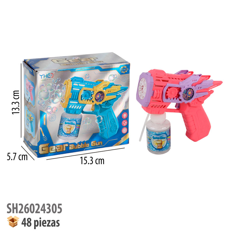 PISTOLA DE BURBUJAS CON LUZ