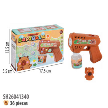 PISTOLA DE BURBUJAS CON LUZ