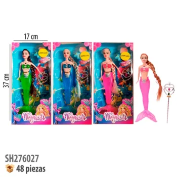 MUÑECA SIRENA CON ACCESORIOS