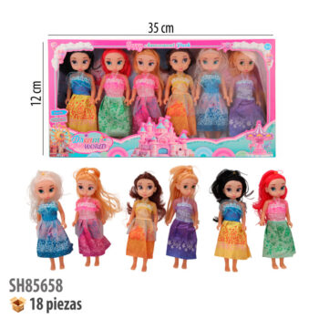 MUÑECAS 6 PIEZAS