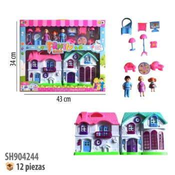 CASA DE MUÑECAS CON ACCESORIOS