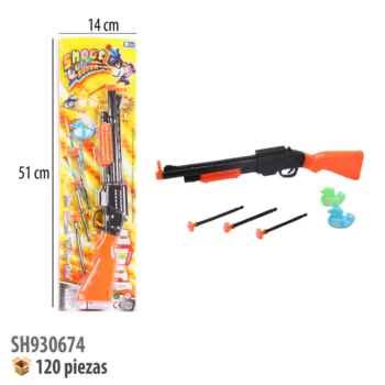 RIFLE CON ACCESORIOS.