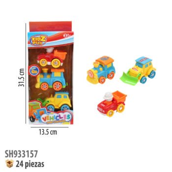 CARROS FRICCION 3 PIEZAS