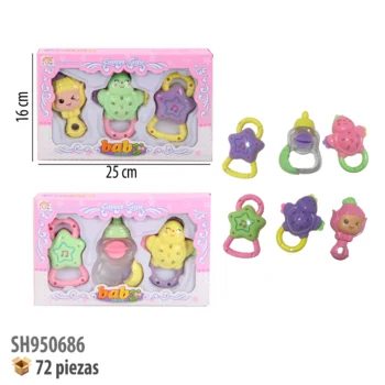 SONAJAS 3 PIEZAS