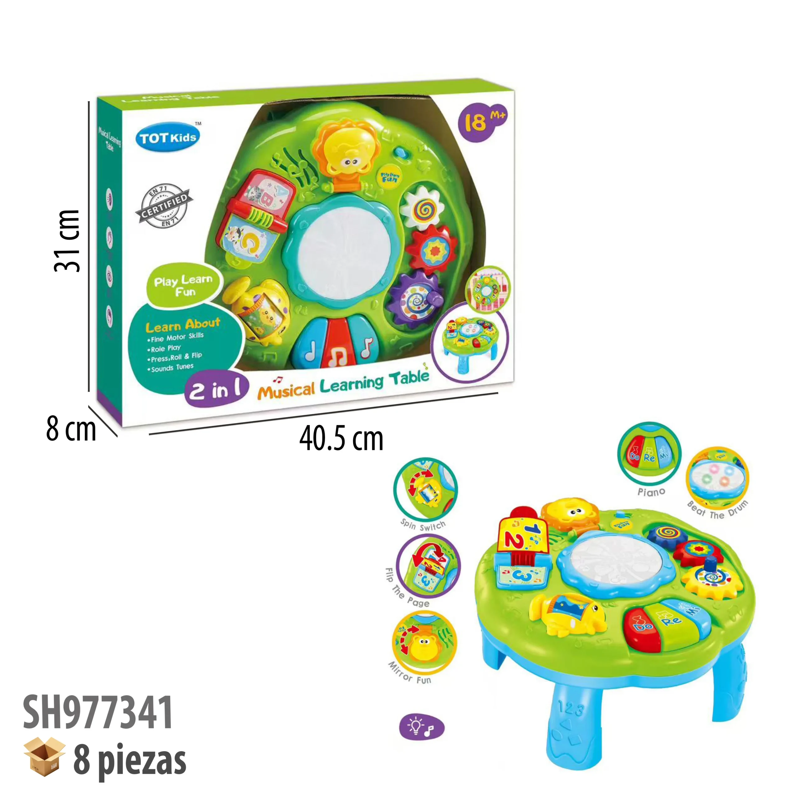 JUEGO DIDACTICO BEBE LUZ Y SONIDO