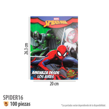 LIBRO COLOREAR 16 PGS SPIDER MAN