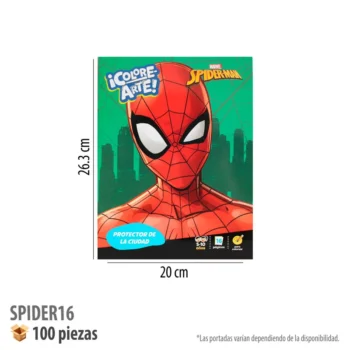 LIBRO COLOREAR 16 PGS SPIDER MAN