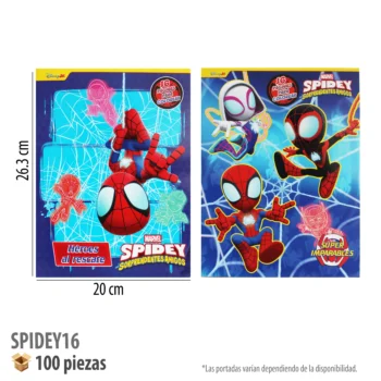 LIBRO PARA COLOREAR 16 PAGS SPIDEY