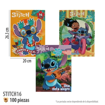 LIBRO PARA COLOREAR 16 PGS STITCH