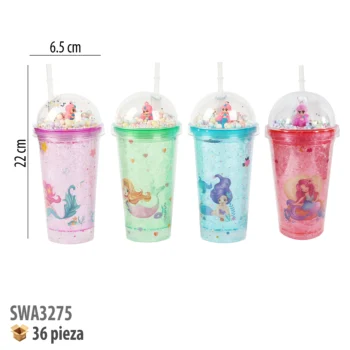 VASO CON POPOTE 450ML
