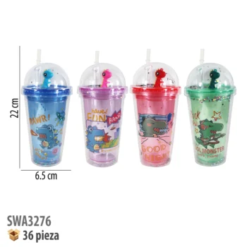 VASO CON POPOTE 450ML