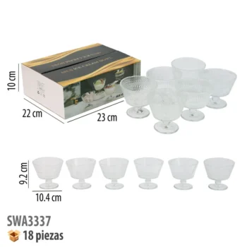 COPAS DE CRISTAL 6 PIEZAS