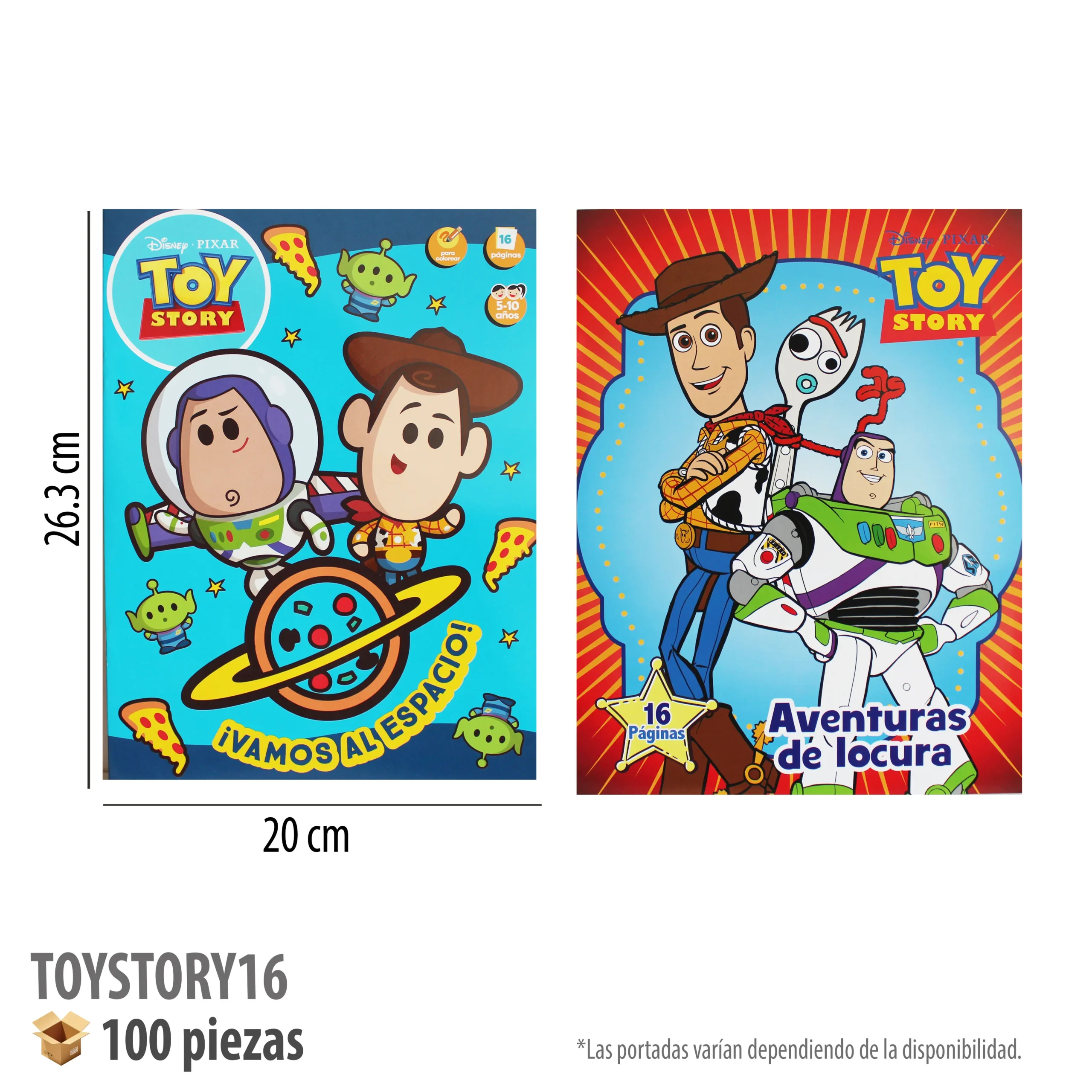 LIBRO COLOREAR 16 PGS TOY STORY 4