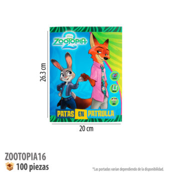 LIBRO PARA COLOREAR 16 PAGS ZOOTOPIA